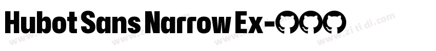 Hubot Sans Narrow Ex字体转换